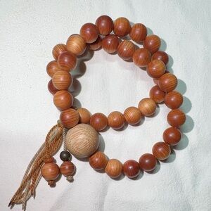 Zen Double Loop Cliff Cypress Bracelet with Tassel